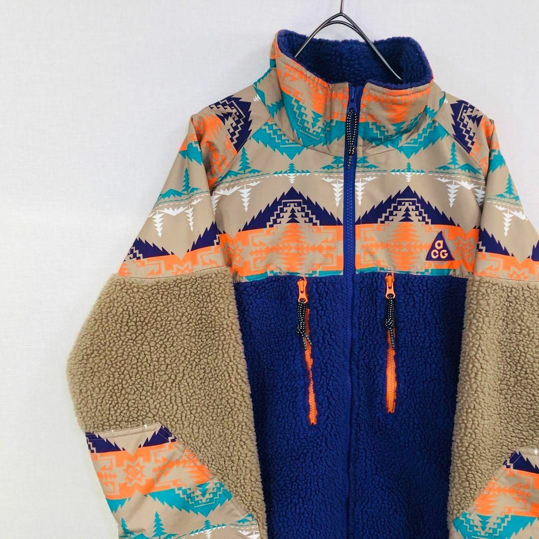 【希少】ナイキ フリース サイズM　ACG　PENDLETON ベージュ