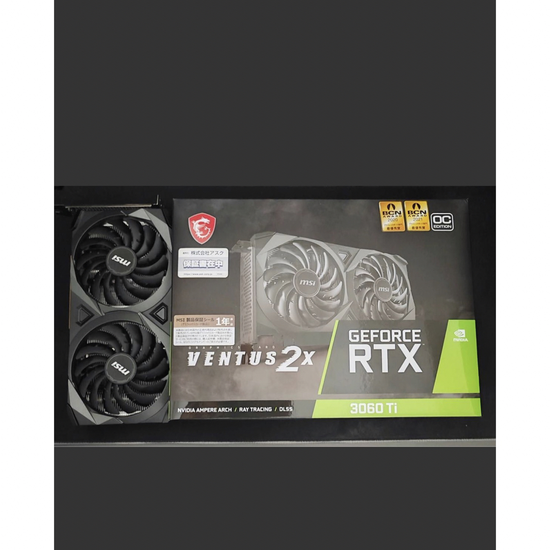 MSI GeForce RTX 3060 Ti VENTUS 2X 8G  スマホ/家電/カメラのPC/タブレット(PCパーツ)の商品写真