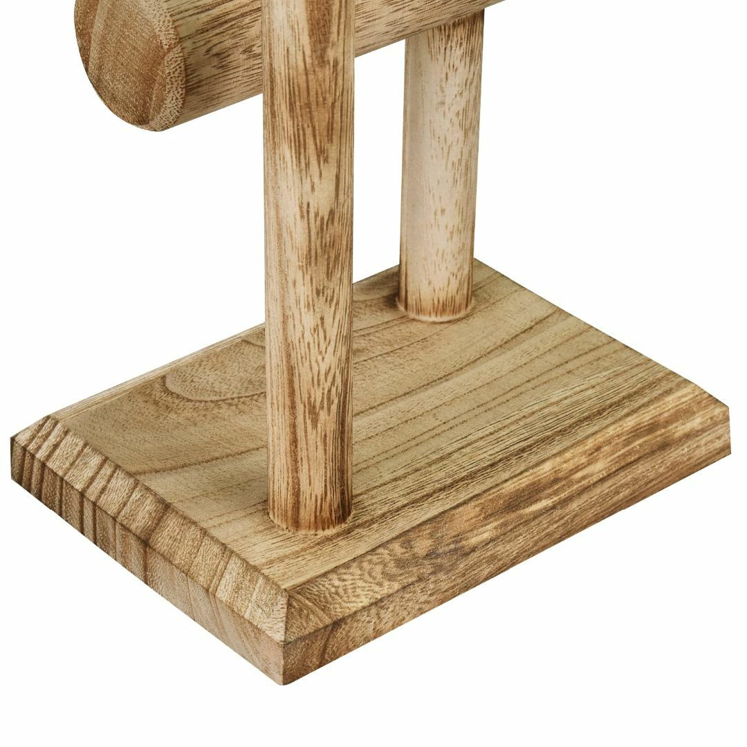 【色: オーク】Ikee Design 2段木製ジュエリーブレスレットウォッチデ 3