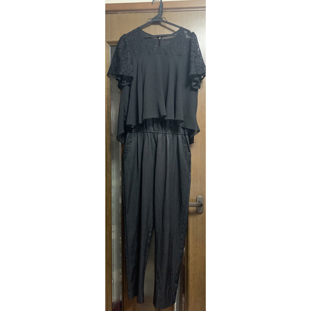 パンツドレス オールインワン 半袖 プラスサイズ XL レディースのパンツ(オールインワン)の商品写真