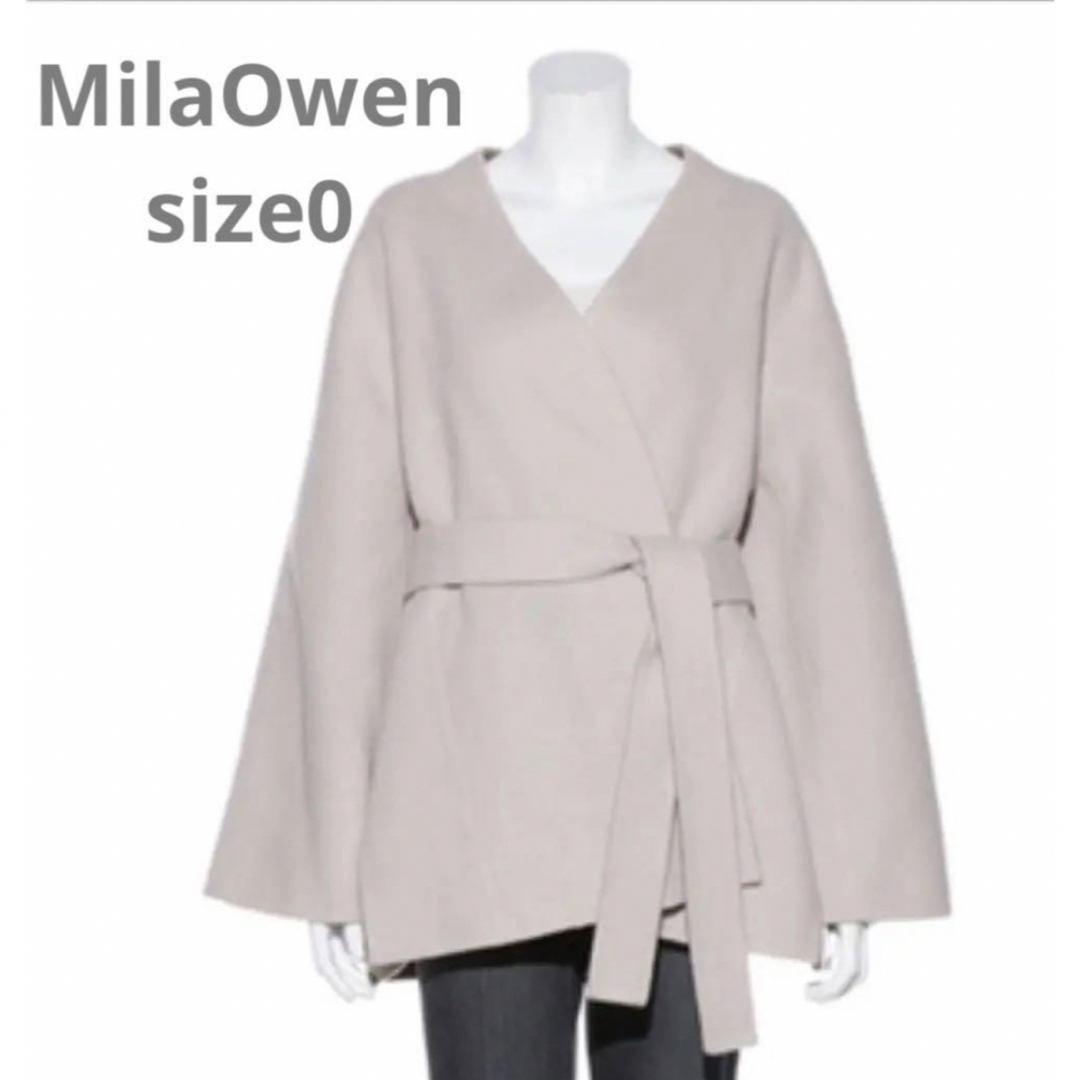 【最終値下げ】MilaOwen ミラオーウェン コートアイボリー×モカーーーサイズ