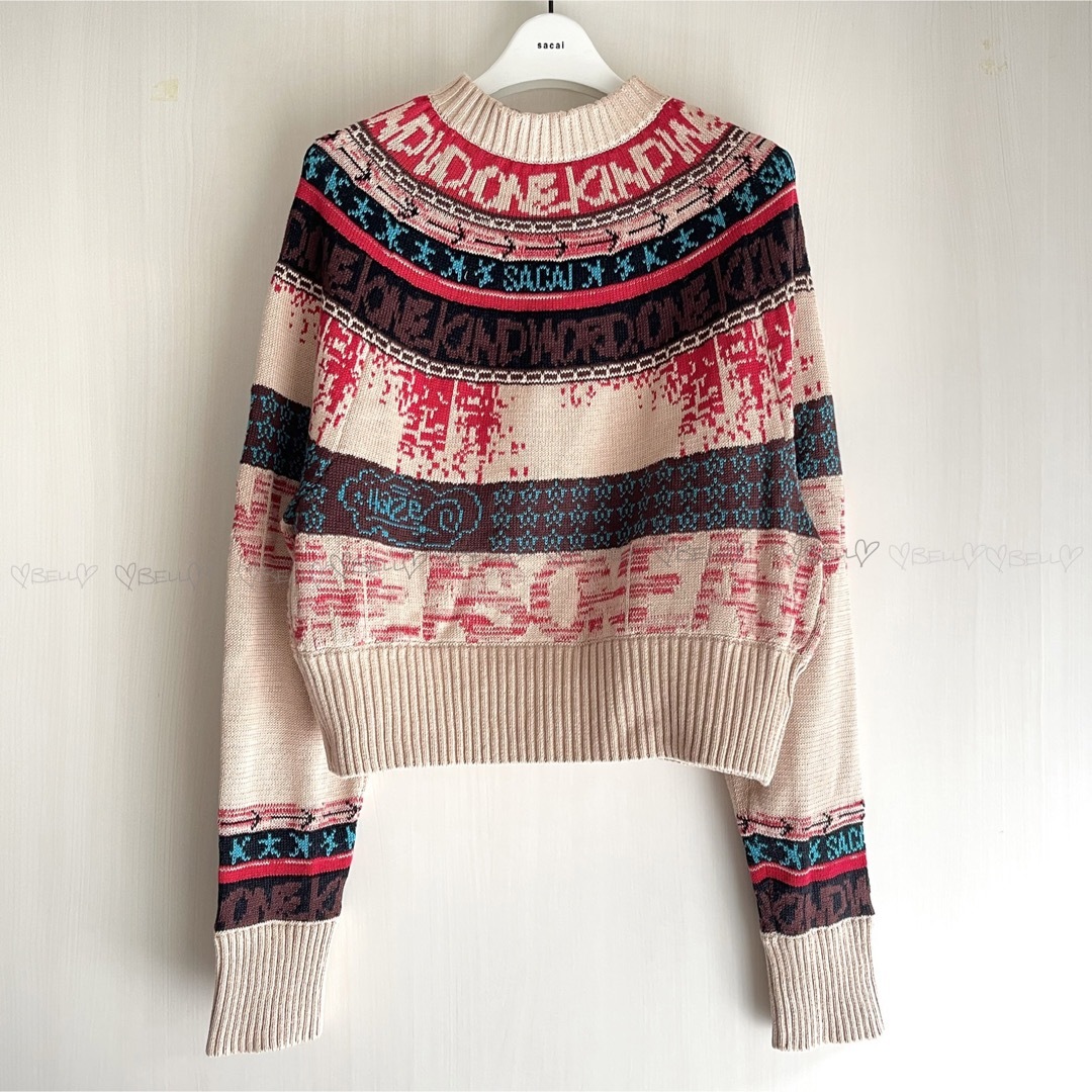 ♡サカイ♡Eric Haze Jacquard Knit Pullover♡