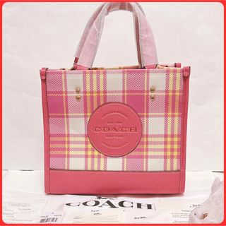 コーチ(COACH)のセール！！コーチ C8198 ミニトートバッグ チェック ピンク(トートバッグ)