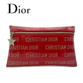 ディオール(Dior)のDior ディオール ポーチ ノベルティ レッド スタッズ(ポーチ)