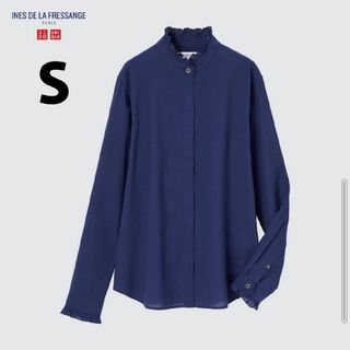 ユニクロ(UNIQLO)のユニクロ×イネス  コットンフリルシャツ(シャツ/ブラウス(長袖/七分))