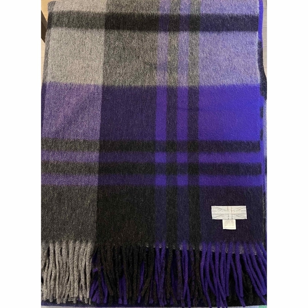 美品 Joshua Ellis マフラー カシミヤ100% リブ レディース