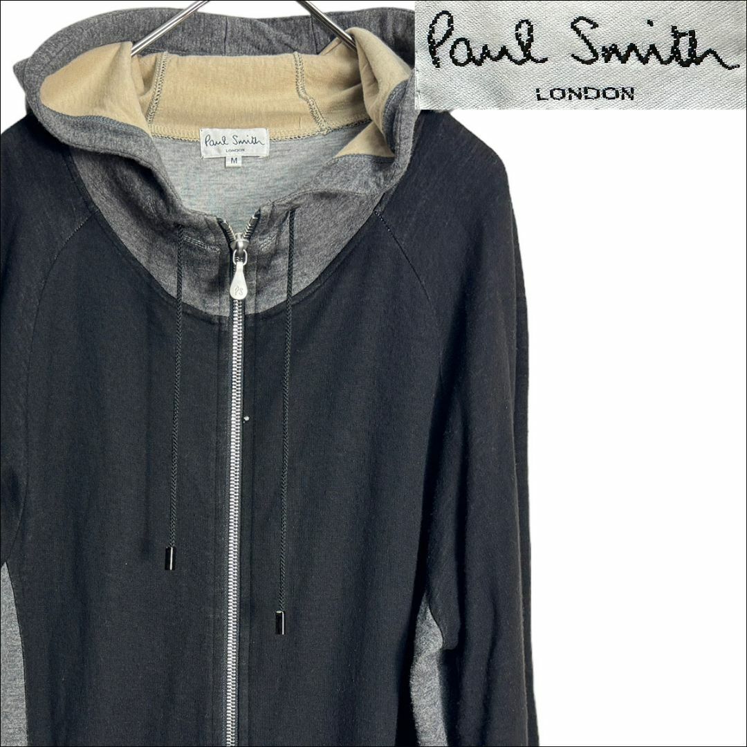 Paul Smith(ポールスミス)のJ5222 美品 ポールスミス ストレッチ ジップアップ ニットパーカー M メンズのトップス(パーカー)の商品写真