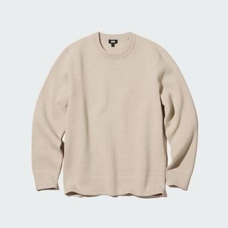 ユニクロ(UNIQLO)のウォッシャブルストレッチミラノリブクルーネックセーター(ニット/セーター)