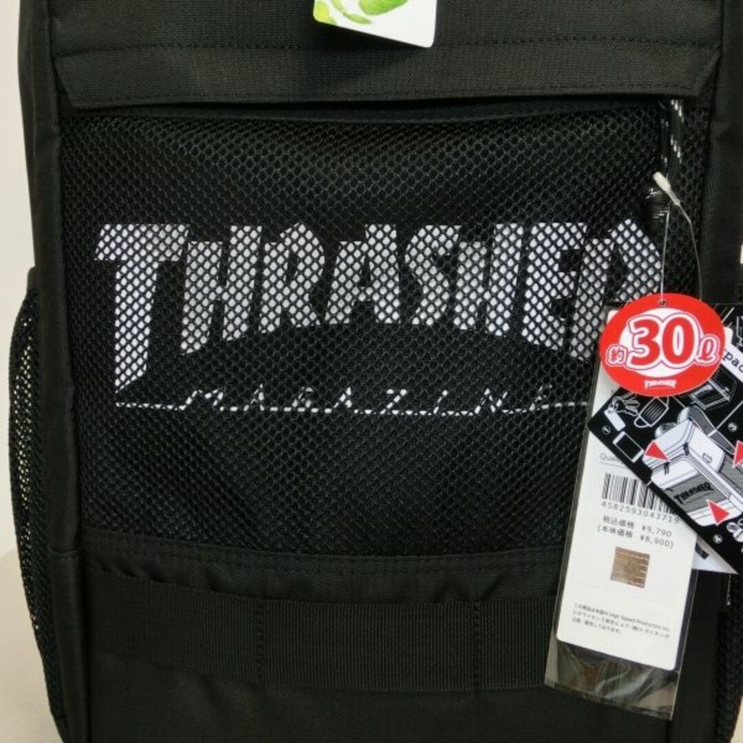 THRASHER(スラッシャー)のスラッシャー 撥水Dパック　消臭　抗菌　THR-238　BK/WT　p8233 メンズのバッグ(バッグパック/リュック)の商品写真