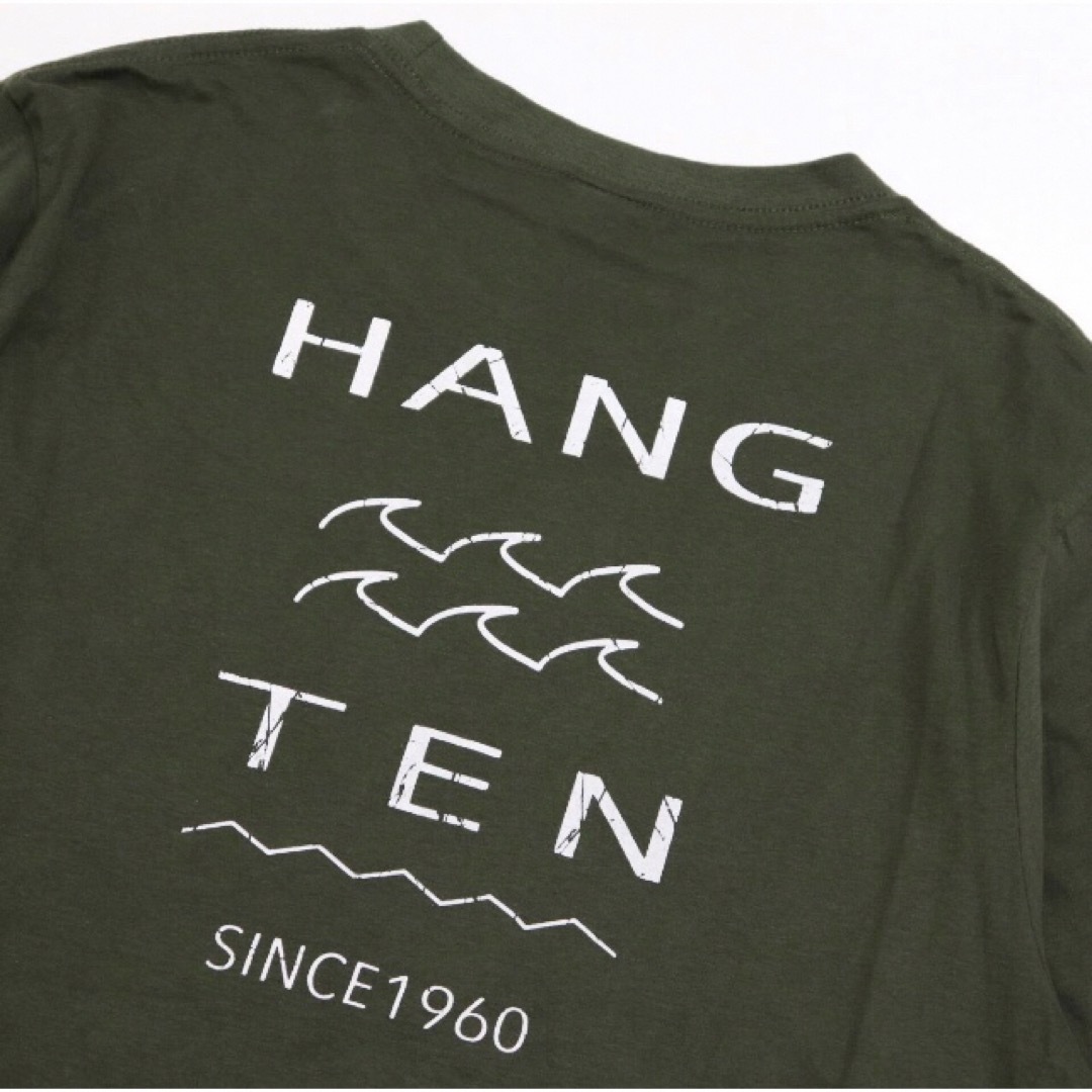 HANG TEN(ハンテン)の【ハンテン／HANG TEN】ロングスリーブ 長袖Tシャツ・メンズM・オリーブ系 メンズのトップス(Tシャツ/カットソー(七分/長袖))の商品写真