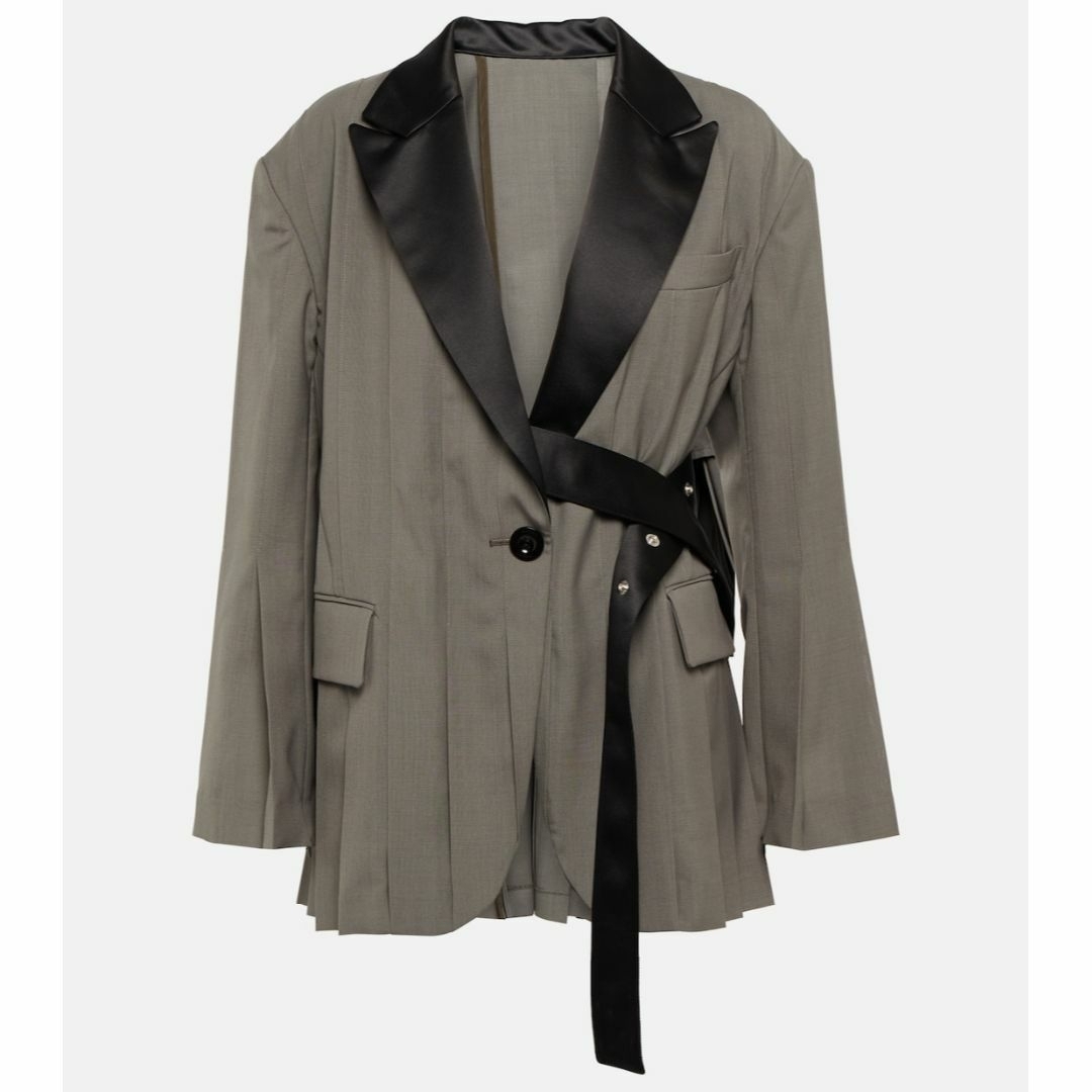 sacai - sacai 23SS Pleated blazer プリーツジャケットの通販 sacai - sacai 23SS Pleated blazer プリーツジャケットの通販