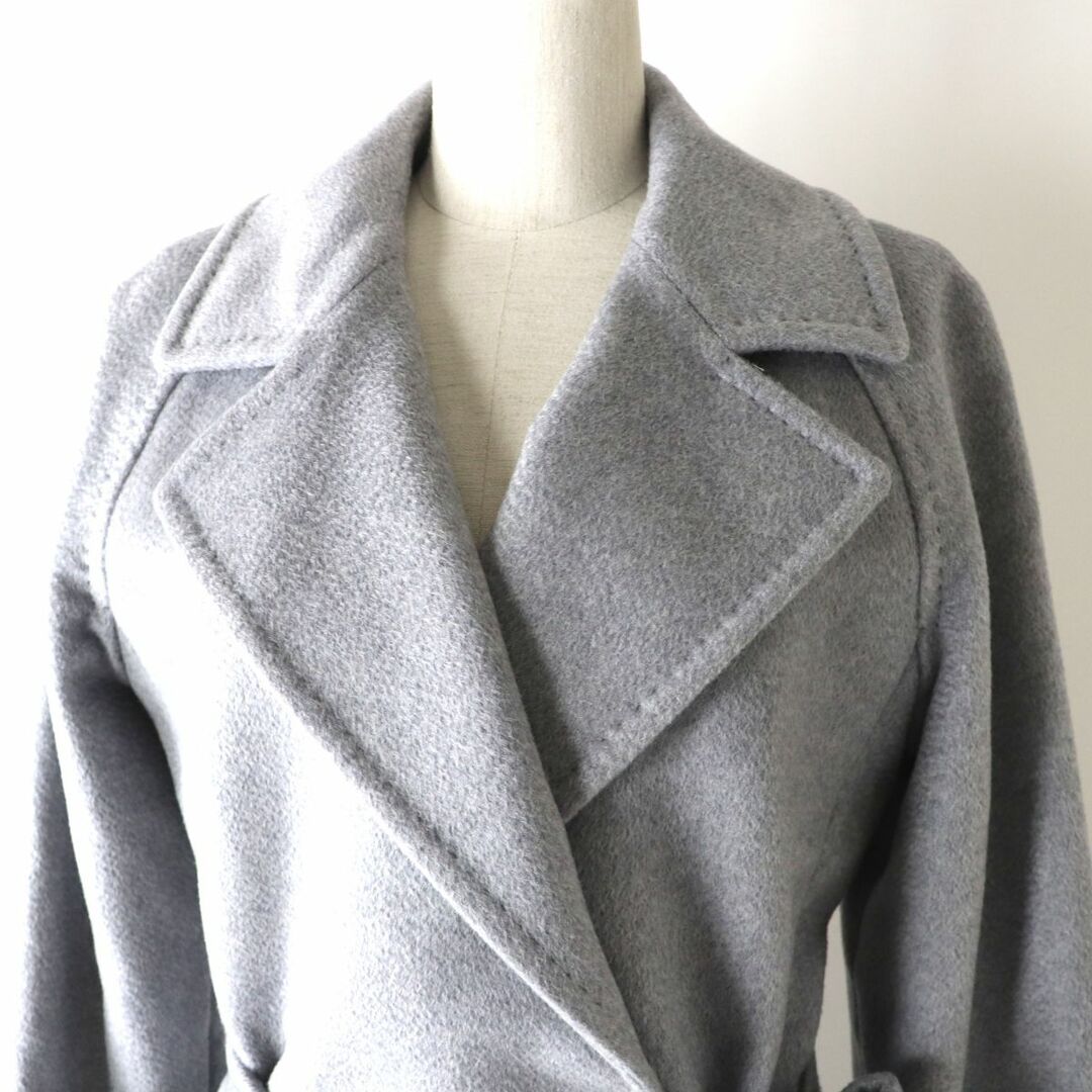 美品 白タグ MaxMara マックスマーラ カシミヤ100% コート ベルト-