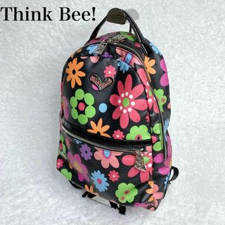 Think bee! 花柄 リュック バックパック トートバッグ付き