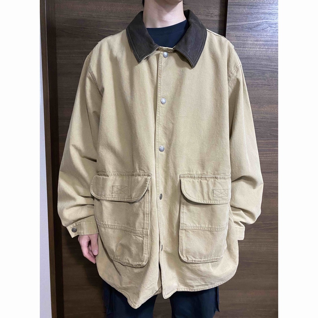 WOOLRICH カバーオール ダックジャケット 襟レザー | フリマアプリ ラクマ