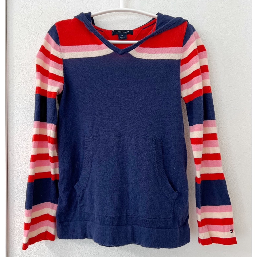 TOMMY HILFIGER(トミーヒルフィガー)の🌸春先取り🌸トミーヒルヒィガー♡パーカー♡4T♡110cm🌸 キッズ/ベビー/マタニティのキッズ服男の子用(90cm~)(ジャケット/上着)の商品写真