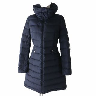 美品 MONCLER モンクレール 美シルエット フレア ダウン コート 茶 0