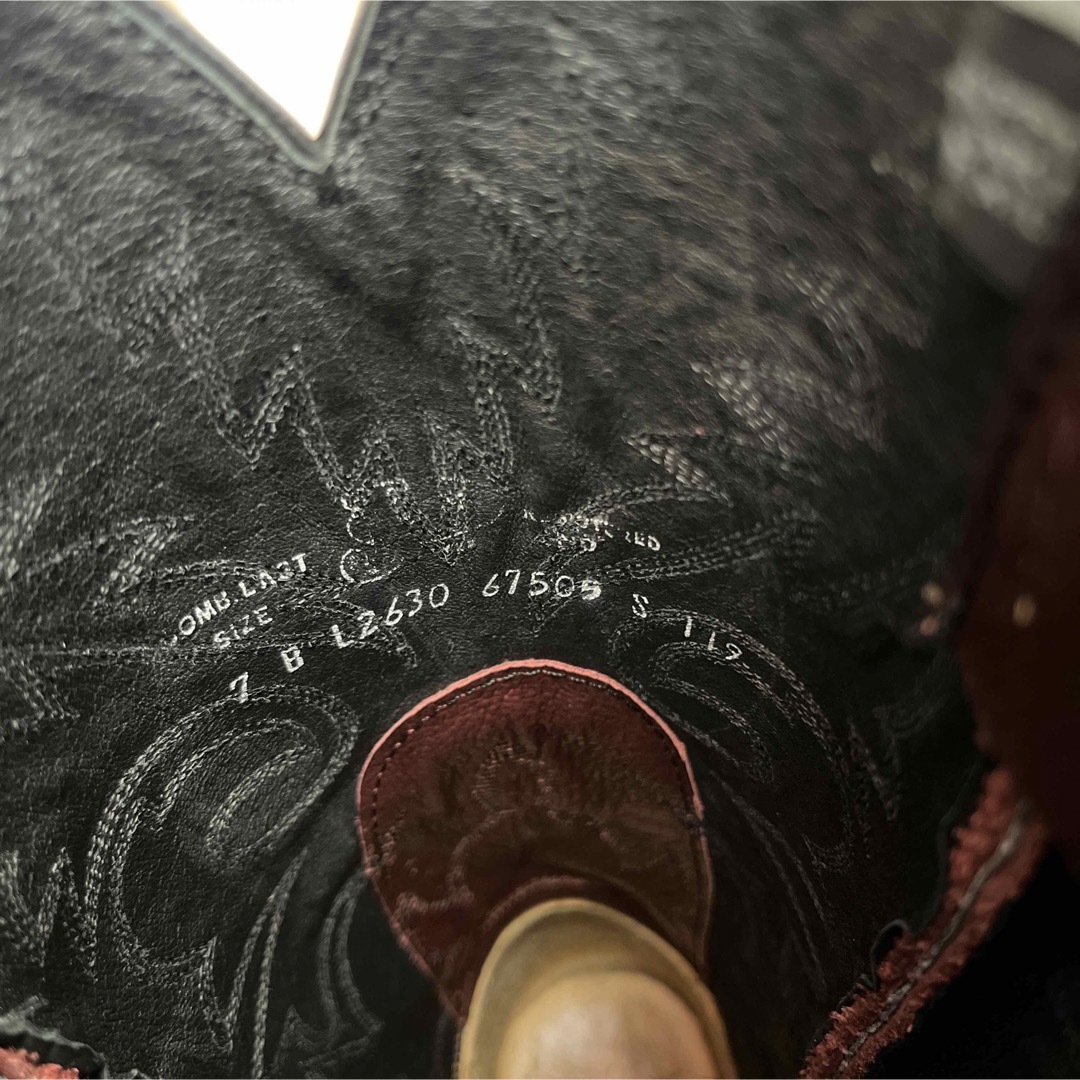Tony Lama(トニーラマ)のJustin boots ウエスタンブーツ　カウボーイブーツ レディースの靴/シューズ(ブーツ)の商品写真