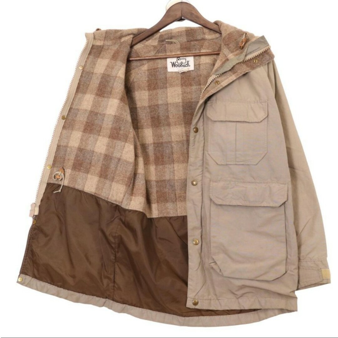 WOOLRICH(ウールリッチ)のWOOLRICH  ウールリッチ　マウンテンパーカー　70's古着　ベージュ メンズのジャケット/アウター(マウンテンパーカー)の商品写真