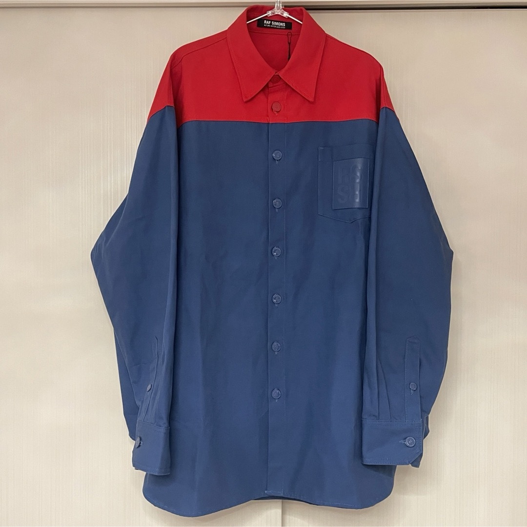 新品 未使用 ラフシモンズ オーバーサイズ デニムシャツ バイカラー | フリマアプリ ラクマ