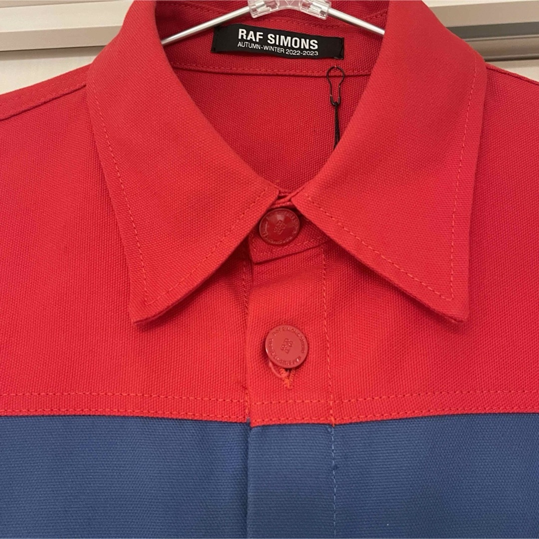 新品 未使用 ラフシモンズ オーバーサイズ デニムシャツ バイカラー 新品 未使用 ラフシモンズ オーバーサイズ デニムシャツ バイカラー