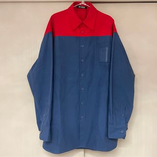 ラフシモンズ(RAF SIMONS)の新品　未使用　ラフシモンズ  オーバーサイズ　デニムシャツ　バイカラー(その他)