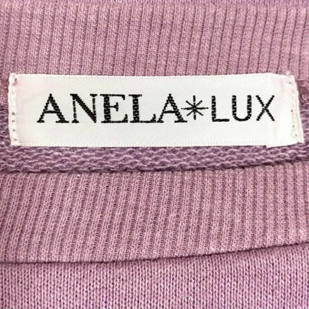 ANELA LUX アネラリュクス  レース装飾ボリューム袖プルオーバー