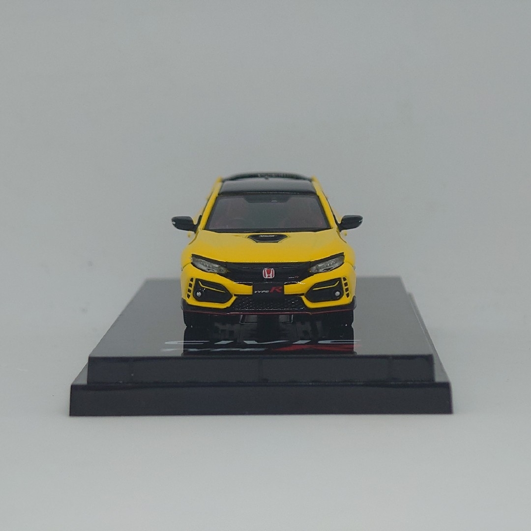 HobbyJAPAN(ホビージャパン)のホビージャパン 1/64 ホンダ シビックタイプR FK8 2020 イエロー エンタメ/ホビーのおもちゃ/ぬいぐるみ(ミニカー)の商品写真