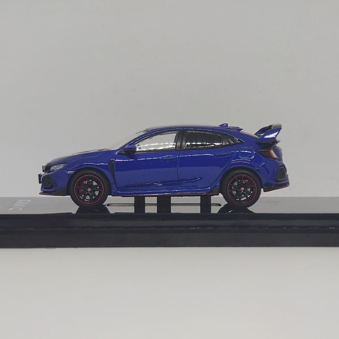 HobbyJAPAN(ホビージャパン)のホビージャパン 1/64 ホンダ シビックタイプR FK8 2017 ブルー エンタメ/ホビーのおもちゃ/ぬいぐるみ(ミニカー)の商品写真