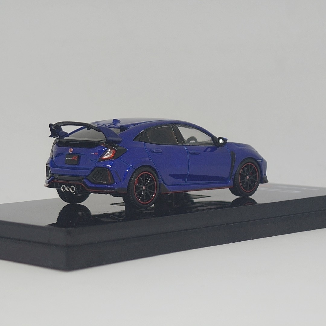 HobbyJAPAN(ホビージャパン)のホビージャパン 1/64 ホンダ シビックタイプR FK8 2017 ブルー エンタメ/ホビーのおもちゃ/ぬいぐるみ(ミニカー)の商品写真