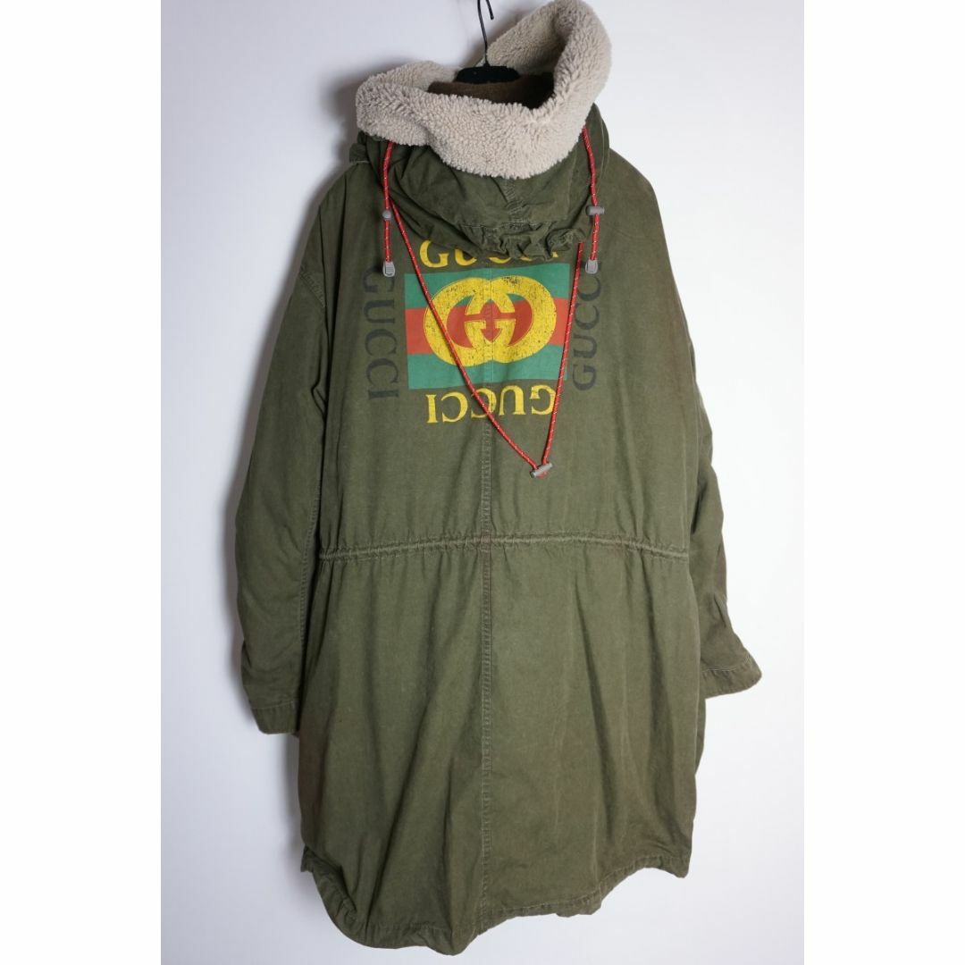GUCCI - 美品 正規18AW GUCCI ライナー付き ボア ミリタリー GUCCI - 美品 正規18AW GUCCI ライナー付き ボア ミリタリー