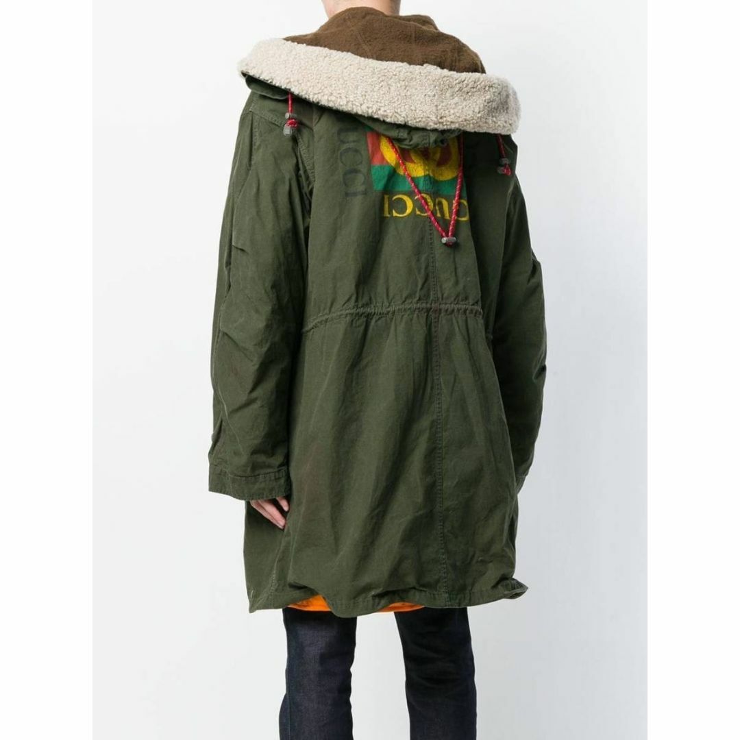 GUCCI - 美品 正規18AW GUCCI ライナー付き ボア ミリタリー GUCCI - 美品 正規18AW GUCCI ライナー付き ボア ミリタリー