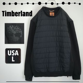 ティンバーランド(Timberland)のティンバーランド★キルティング プルオーバー ジャケット★USAメンズL(スウェット)