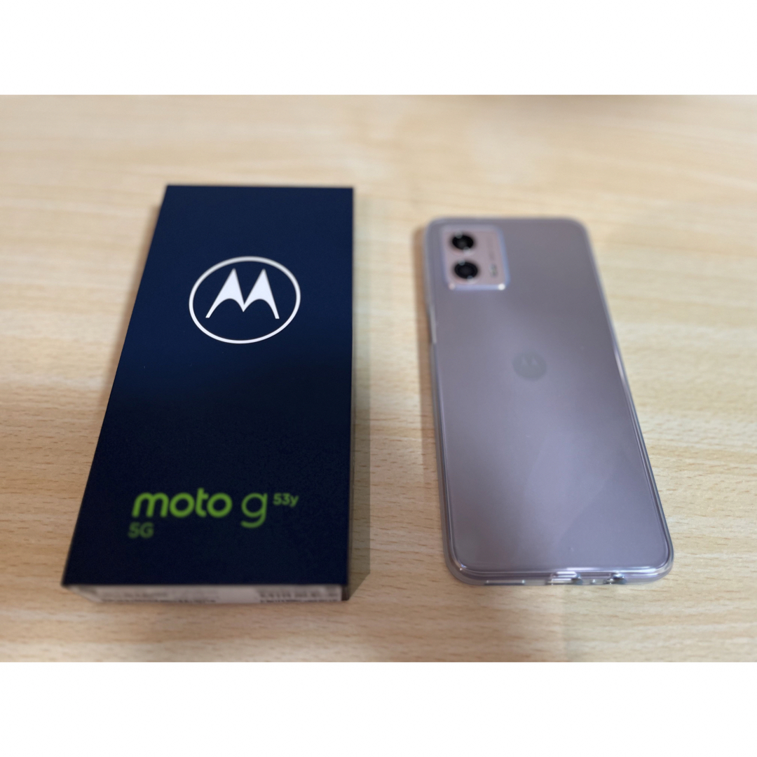 Motorola(モトローラ)の残り1点【新品未使用】モトローラ　moto g53y5G ペールピンク スマホ/家電/カメラのスマートフォン/携帯電話(スマートフォン本体)の商品写真