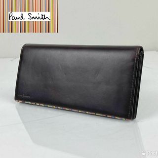 Paul Smith ポールスミス　長財布　ストライプポイント(長財布)