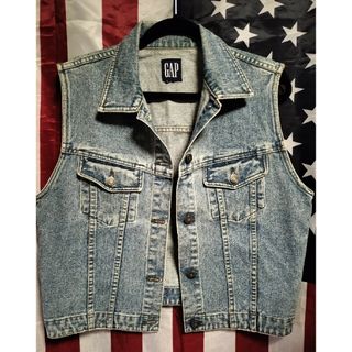 ギャップ(GAP)の☆USA☆GAPデニムベスト☆used☆M☆(ベスト)