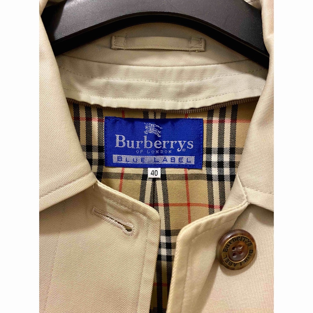 BURBERRY BLUE LABEL(バーバリーブルーレーベル)のBurberrys BLUE LABEL トレンチコート 40 ロング レディースのジャケット/アウター(トレンチコート)の商品写真