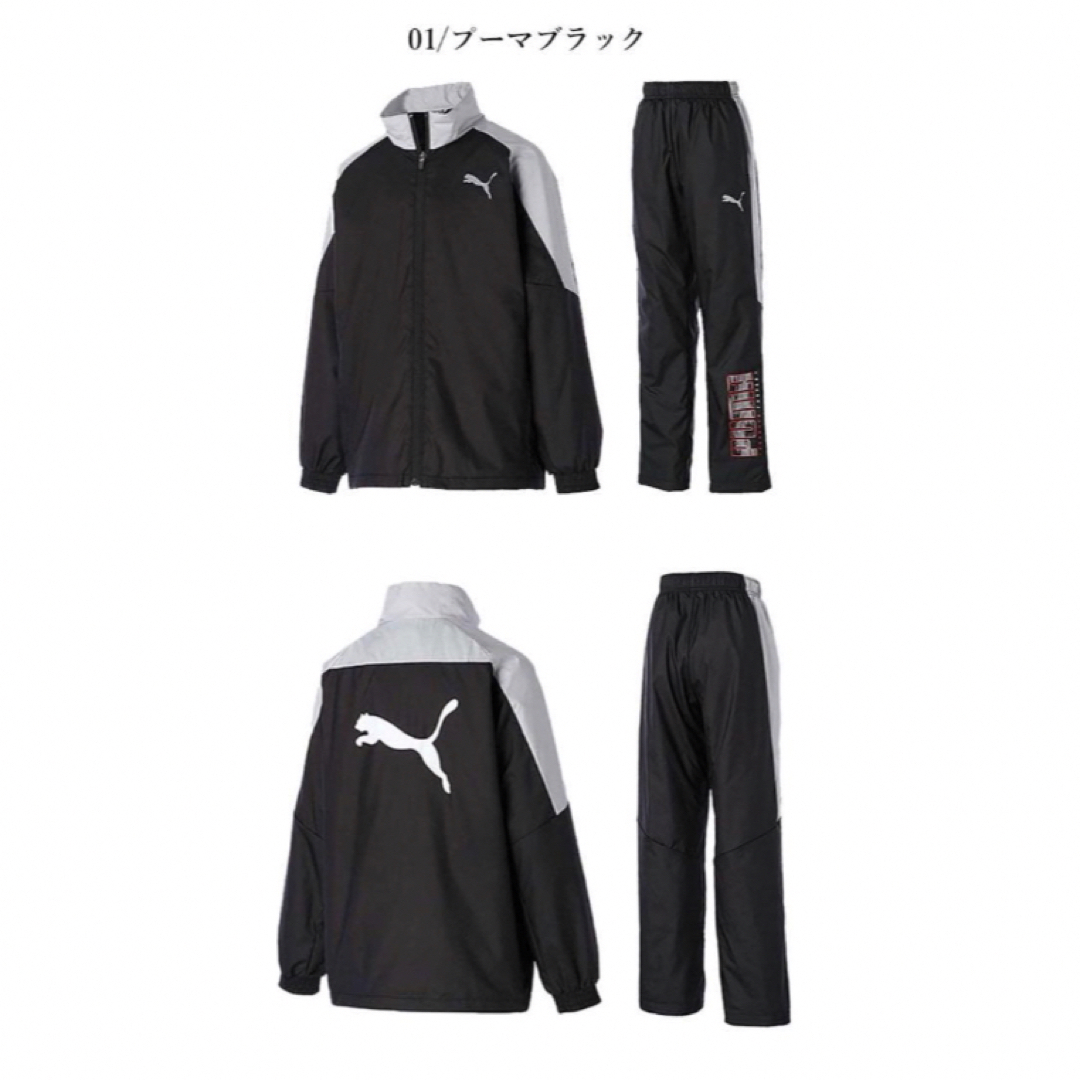 送料無料 新品 PUMA ウラトリコット ジャケッ& パンツセット 140