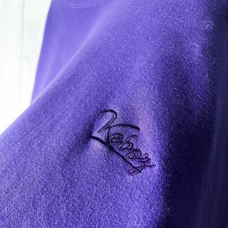 即完売 L】ケボズ keboz 両面刺繍 ラウンドロゴ スウェット 紫の通販
