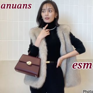 ánuans - anuans ショートファーベストの通販 by esm☆'s shop｜ア ...