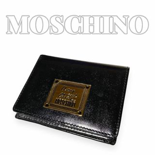 最後！新品本物　MOSCHINO モスキーノ　ロゴ財布　黒　ブラック