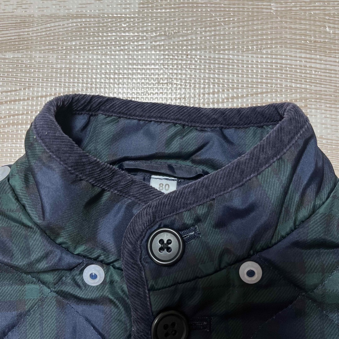 MUJI (無印良品)(ムジルシリョウヒン)の《無印良品》キルティングジャケット　80センチ キッズ/ベビー/マタニティのベビー服(~85cm)(ジャケット/コート)の商品写真