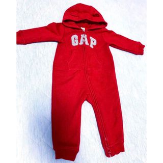 ベビーギャップ(babyGAP)のGAP    ベビー服　赤　女の子　男の子　ボディスーツ　ロンパース　つなぎ服(カバーオール)