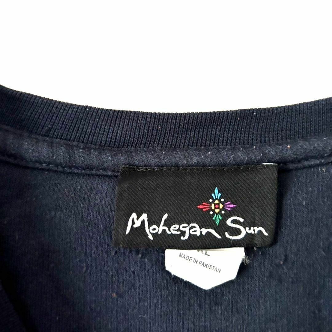 Mohegan Sun 袖ロゴ スウェット XL ネイビー 紺色