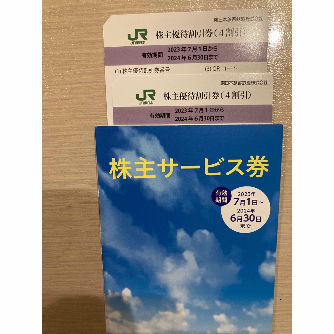 JR東日本　株主優待割引券　2枚　株主サービス券　未使用　セット