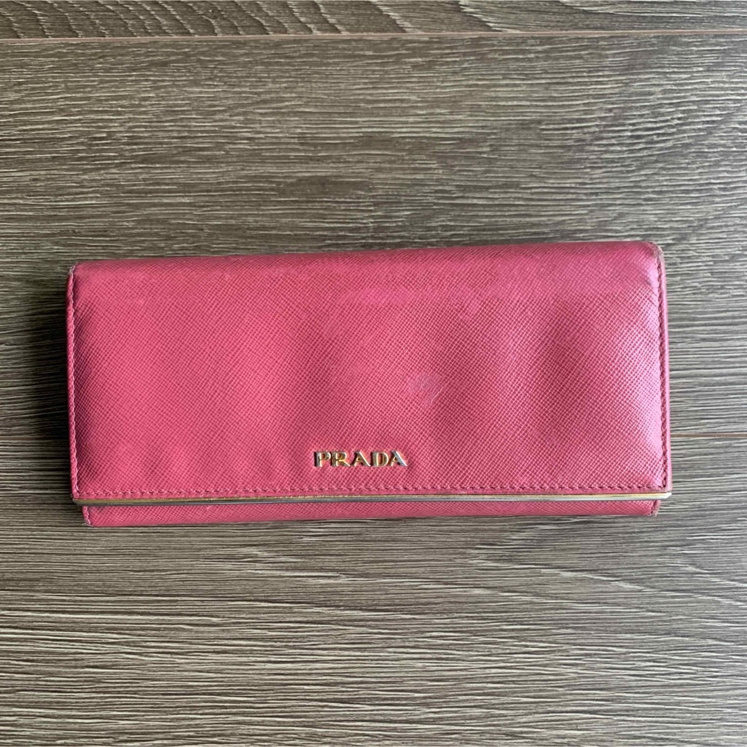 PRADA プラダ サフィアーノ 長財布 メタル ピンク 2