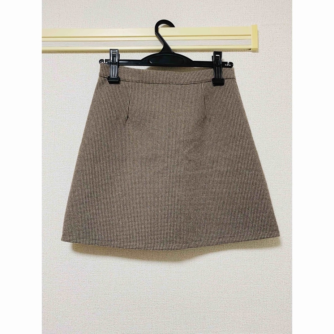 GRL(グレイル)のGRL インパン付き千鳥格子チェック台形スカート[ac1834] レディースのスカート(ミニスカート)の商品写真