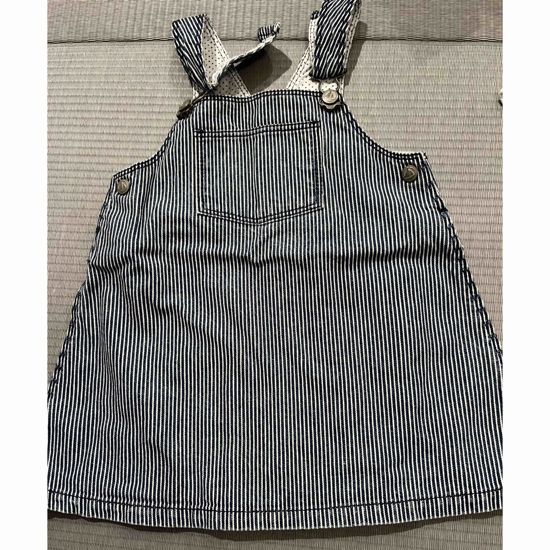 PETIT BATEAU(プチバトー)のプチバトー　ジャンバースカート キッズ/ベビー/マタニティのベビー服(~85cm)(スカート)の商品写真