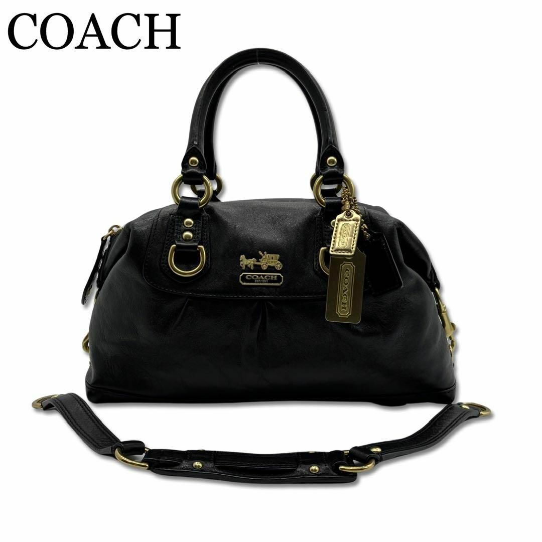 COACH - コーチ レザー 2WAY ハンドバッグ ショルダー 肩掛けかばん