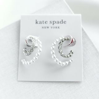 kate spade ケイトスペード ピアス 両耳 ハート ラメ 箱付き