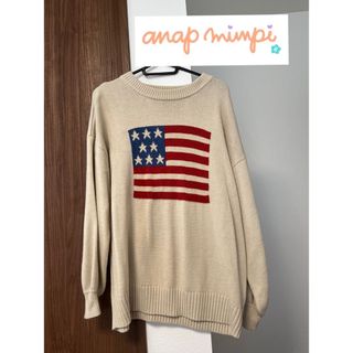 アナップミンピ(anap mimpi)の❤︎anap mimpiアメリカン　USA国旗柄セーター❤︎(ニット/セーター)